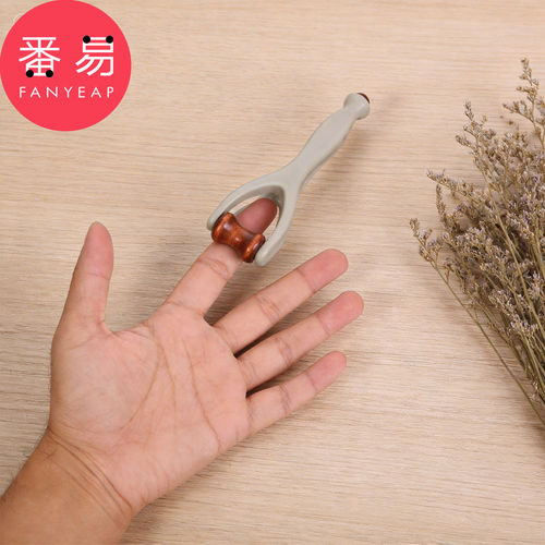 按摩器/手指B1pq301-手指按摩器木质滚轮刮手指手部关节夹家用