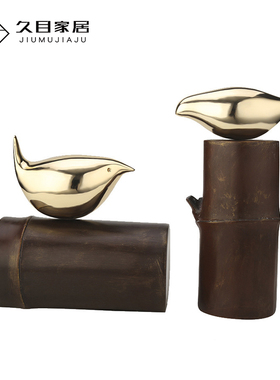 新中式风家居客厅竹节软装饰品