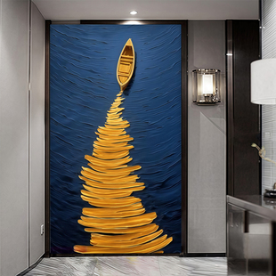 意式极简玄关背景墙壁纸2026新款走廊过道墙布北欧抽象艺术壁布