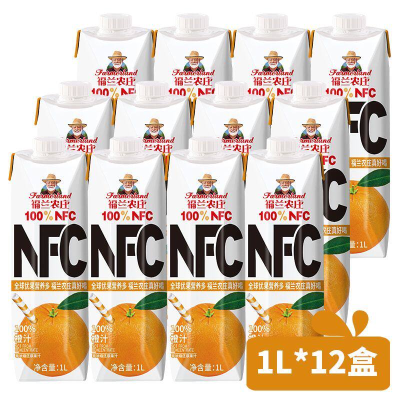 福兰农庄100%NFC纯果汁饮料整箱