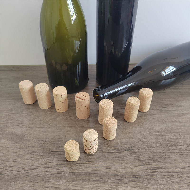 瓶塞软木塞葡萄牙进口葡萄酒瓶木塞收缩膜胶帽热胶套安全密封封口