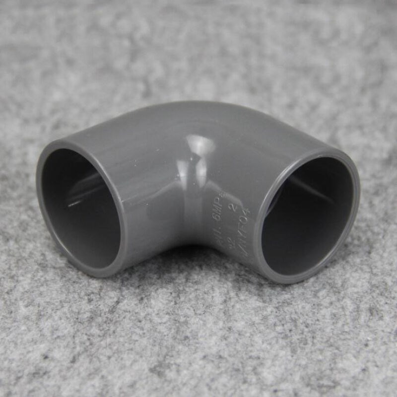 速发PVC弯头国标PVC水管配件UPVC水管0度弯头直角弯头5mm