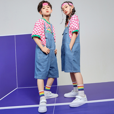 速发六一幼儿啦啦队演出服小学生运动会开幕式表演服装男孩街舞潮