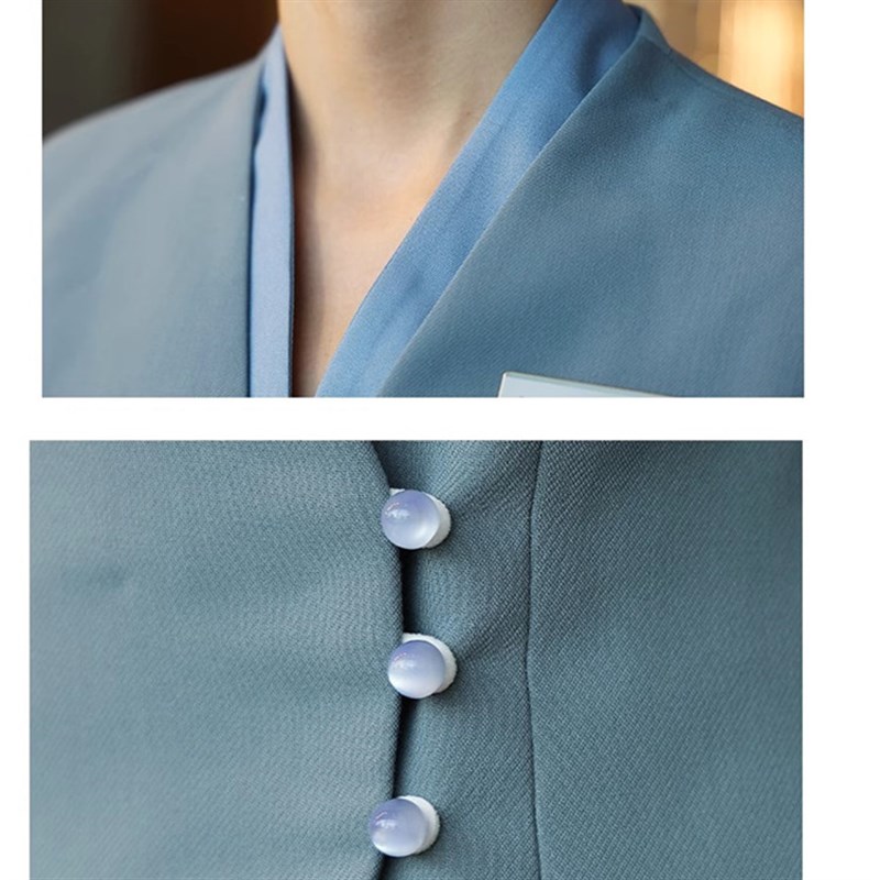 速发酒店服务员工作服秋冬装饭店经理领班收银工作制服长袖印logo
