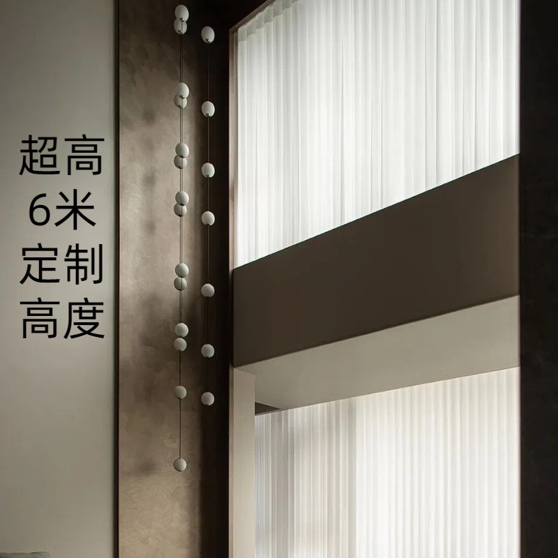 速发溪悦新款梦幻帘竖百叶纱帘台客厅落地窗垂直帘电手动梦幻窗帘