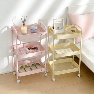 小推车置物架落地多层可移动卧室客厅厨房浴室收纳架子宿舍零食架