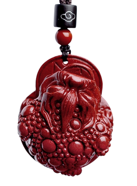 保真朱砂金蟾吊坠三足蟾蜍挂件招财饰品男女护身符项链本命年礼物