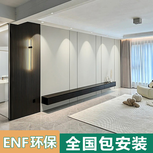 客厅木饰面背景墙包工包料