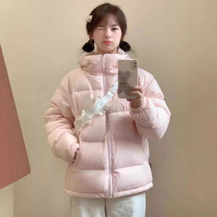 日韩系小个子日常简约短款羽绒棉衣棉服外套女款冬天加厚面包服