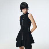 D.MARTINANQUEEN奥感N系列显瘦连身裙女无袖 网球连衣裙背心掐腰裙