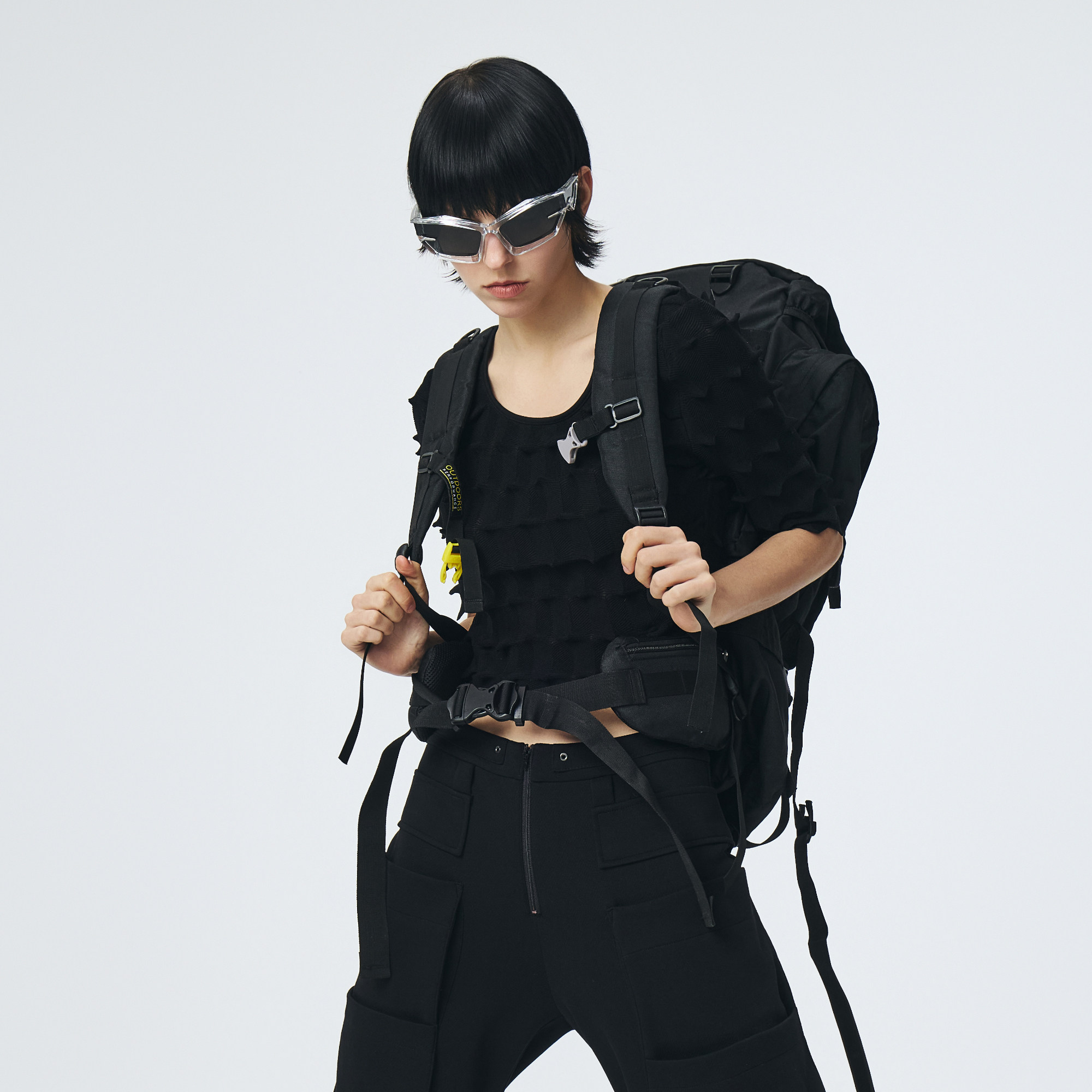 DMQ中袖圆领运动休闲针织T恤衫女