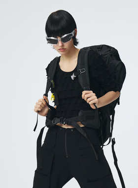 D.MARTINAN QUEEN奥感N系列早秋五分袖T恤女户外运动休闲针织上衣