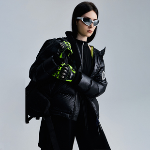 D.MARTINAN 立领鹅绒服女防风保暖外套 QUEEN奥感N系列防泼水短款