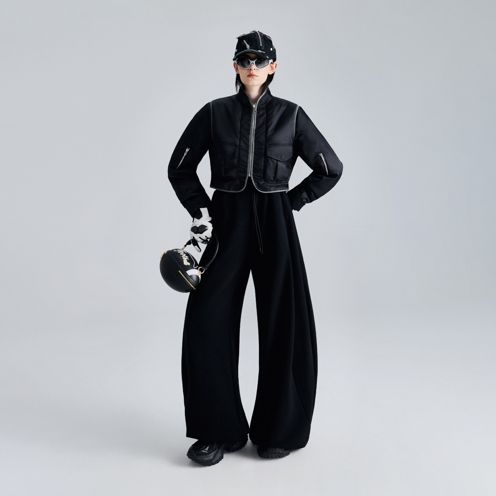 D.MARTINA QUEEN小众设计师款短外套春款2026新款立领夹克小个子