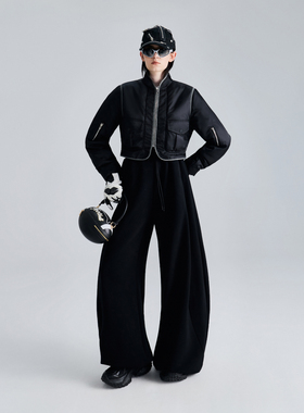 D.MARTINA QUEEN小众设计师款短外套春款2026新款立领夹克小个子