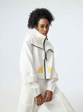 D.MARTINAN QUEEN奥感N系列设计感立领外套女运动休闲百搭上衣