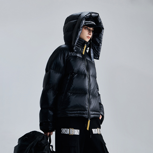 高蓬保暖 新款 D.MARTINA QUEEN奥感N系列加厚连帽鹅绒服女2025冬季