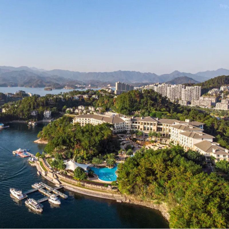 杭州千岛湖开元度假村豪华湖景房2晚双早+漂流&皮划艇门票+代金券