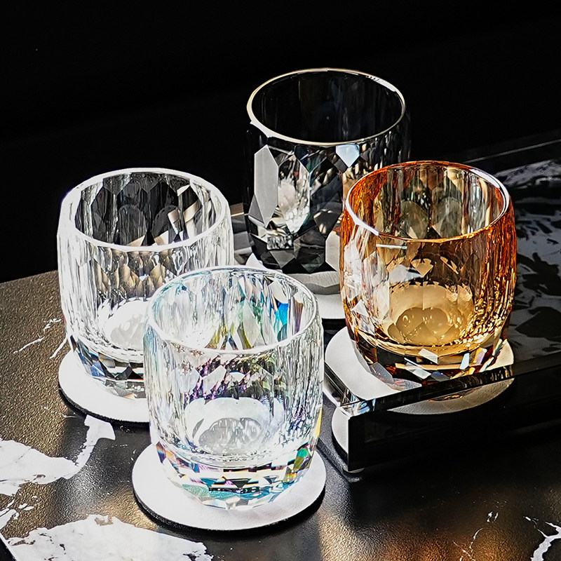 北欧高奢水晶洗漱口杯浴室刷牙杯子高档酒店卫生间牙缸情侣喝水杯