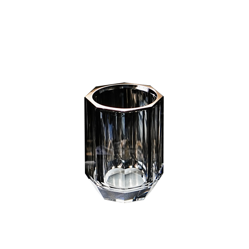 高端水晶洗漱杯卫生间情侣刷牙杯牙缸酒店民宿家用高级感漱口杯子