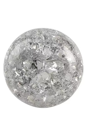 假山水池流水喷泉水景循环水球配件雾化盆景摆件风水轮玻璃冰裂球