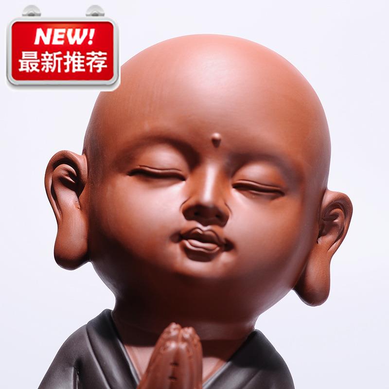 中式禅意大号小和尚书房摆件 家居装f饰陶瓷工艺品博古架沙弥摆设属于什么档次？