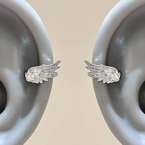 天使之翼RINGRING商店耳骨夹耳夹女无耳洞耳环翅膀耳饰耳蜗夹耳挂