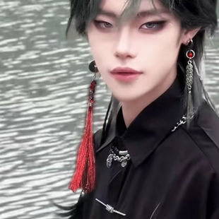原创设计耳坠耳环ins清冷个性出片耳钉cos饰品酷飒中式耳饰