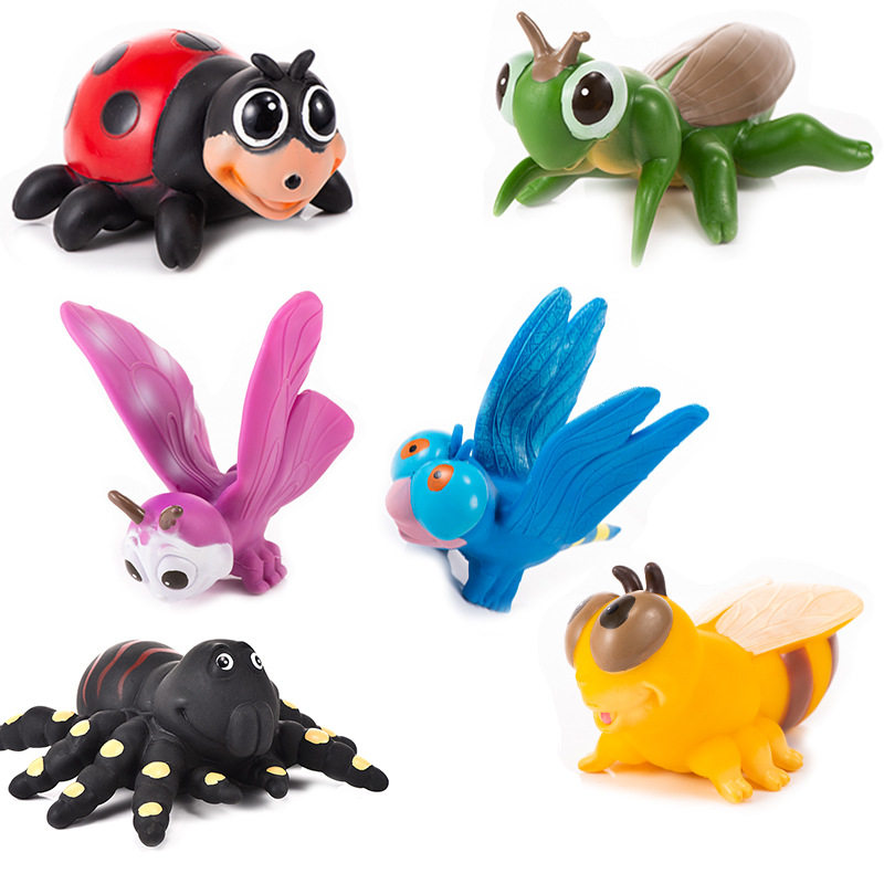 仿真模型玩具昆虫模型 瓢虫蜜蜂小动物模型地摊小玩具