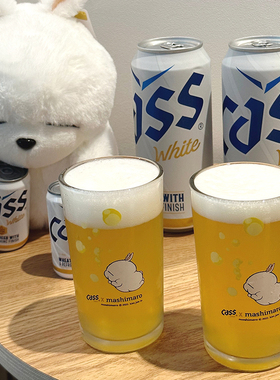 CASS/凯狮white白啤酒韩国进口啤酒500ml*24白啤进口整箱精酿原浆