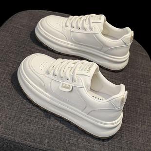 透动小白鞋 新款 女学高生韩版 百搭厚底气增运鞋 夏季 休闲板潮鞋 女鞋