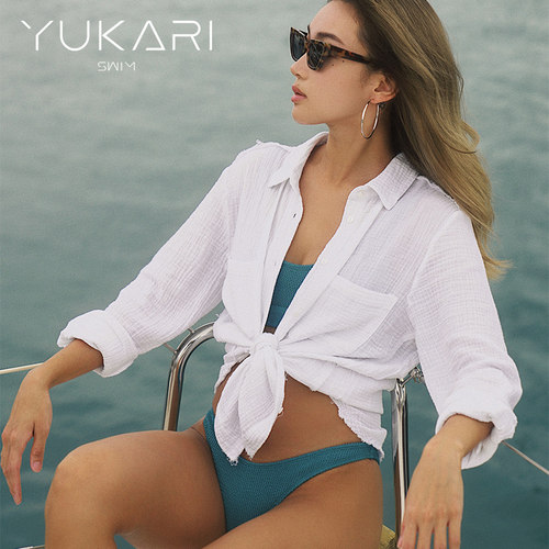 Yukariswim防晒罩衫上衣