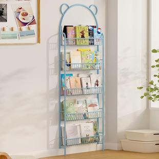 教室图书角书架墙上超薄置物架书架多层门后置物架门后书架书架一