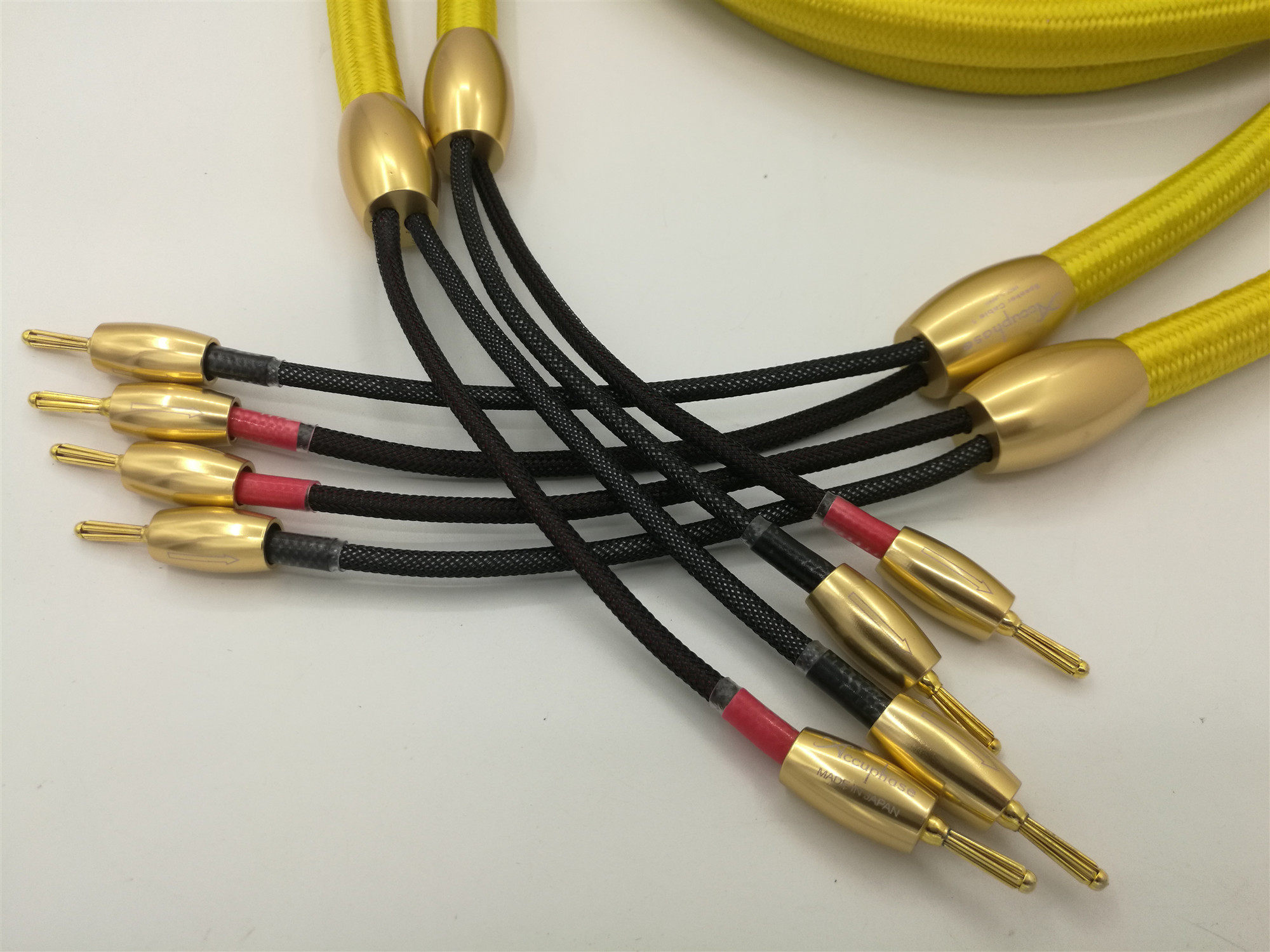 原装日本 金嗓子1号 发烧喇叭线 音箱线 极烧级 2.5米