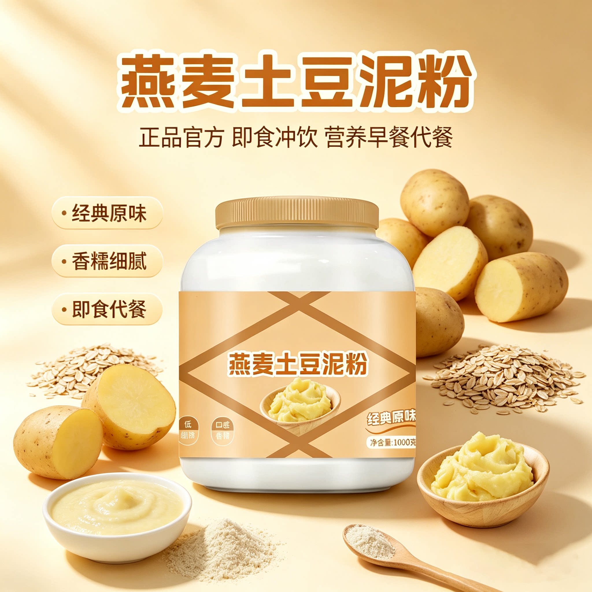 燕麦土豆泥粉即食冲饮营养图片