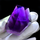 天然紫水晶随形原石打磨彩虹千层金字塔浓郁紫手把件家居装 饰摆件