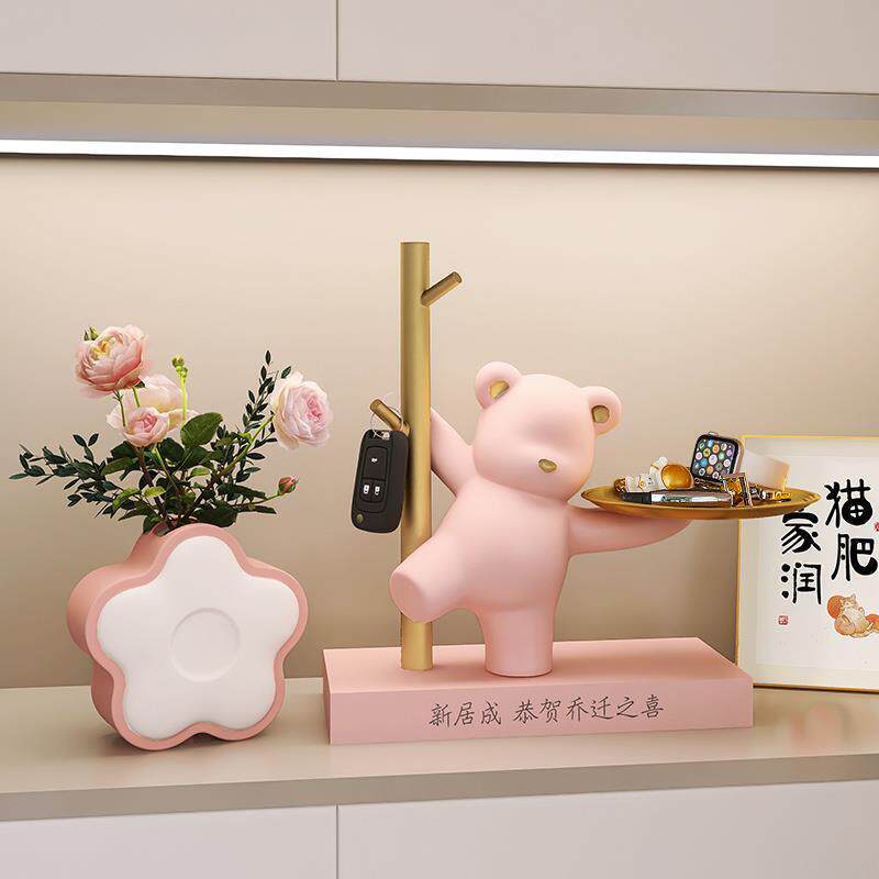 创意入户玄关熊钥匙收纳摆件客厅鞋柜家居轻奢装饰品乔迁新居礼品使用感如何?