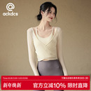 Ackdcs气质瑜伽服上衣女秋冬2025新款 跑步训练两件套 运动健身套装