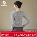 Ackdcs透气瑜伽服长袖 女休闲运动健身上衣专业普拉提训练T恤秋冬