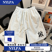 NYLPA夏季 奥莱情侣五分裤 运动休闲短裤 男女潮牌宽松透气简约大码