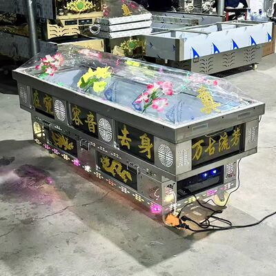 水晶冰棺 豪华一体冰棺冷藏冷冻棺 保存遗体防腐冰棺
