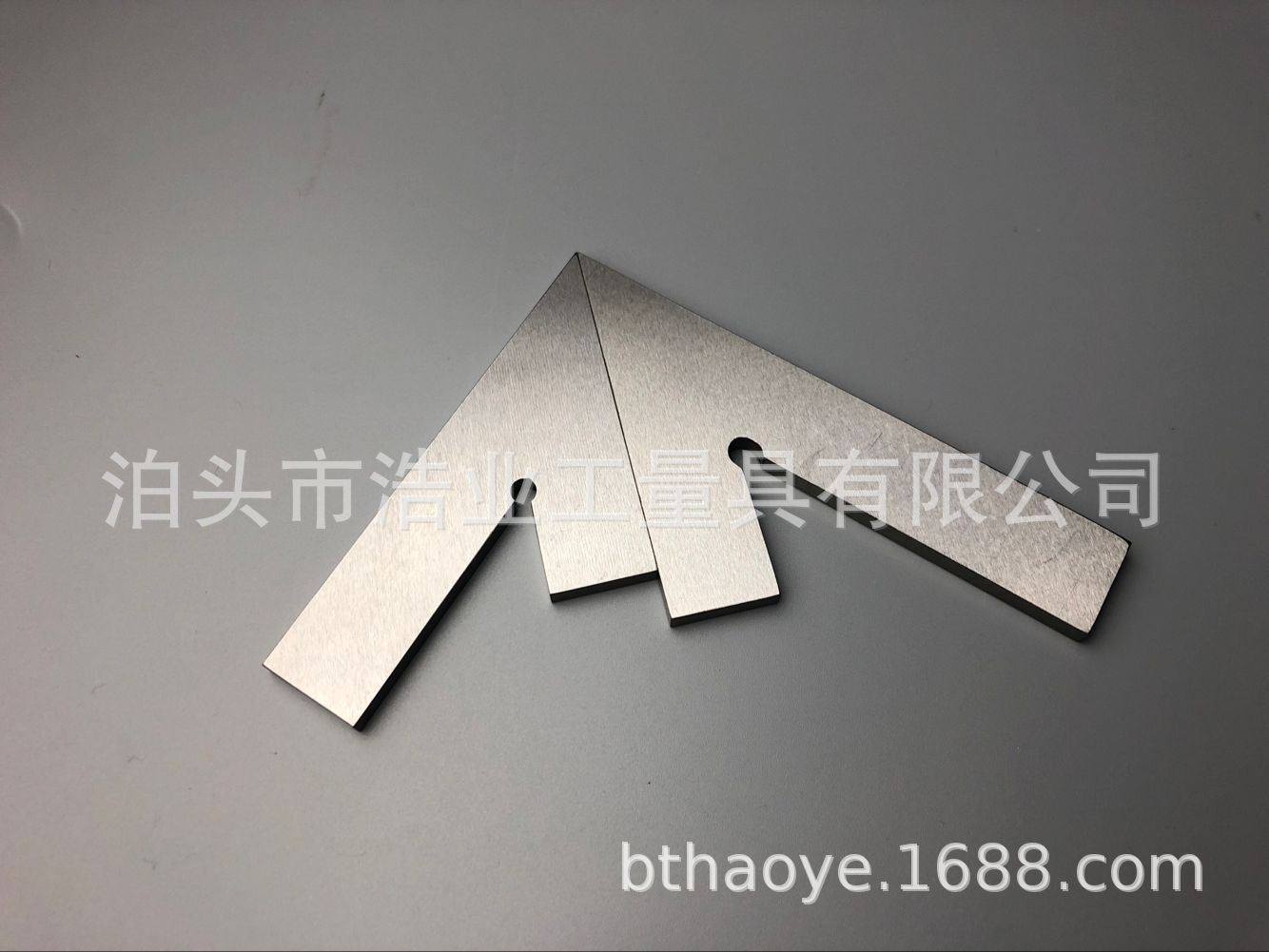 60度角尺不锈钢100x70din875标准角度测量60度平口角尺