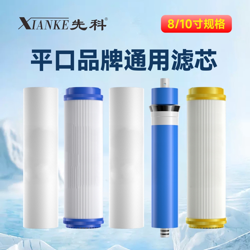 先科新款显示屏语音播报触摸屏款冷热一体纯水RO反渗透净水器滤芯