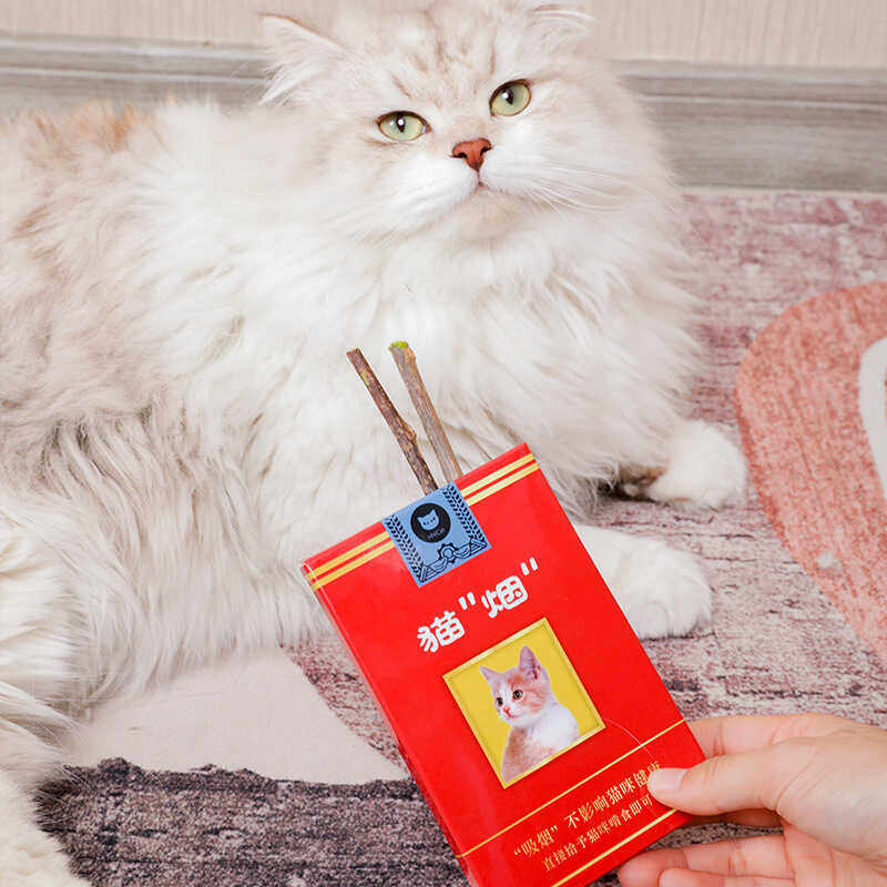木天蓼猫烟 成幼猫解馋自嗨 磨牙棒洁齿舒缓心情猫咪玩具香烟华子