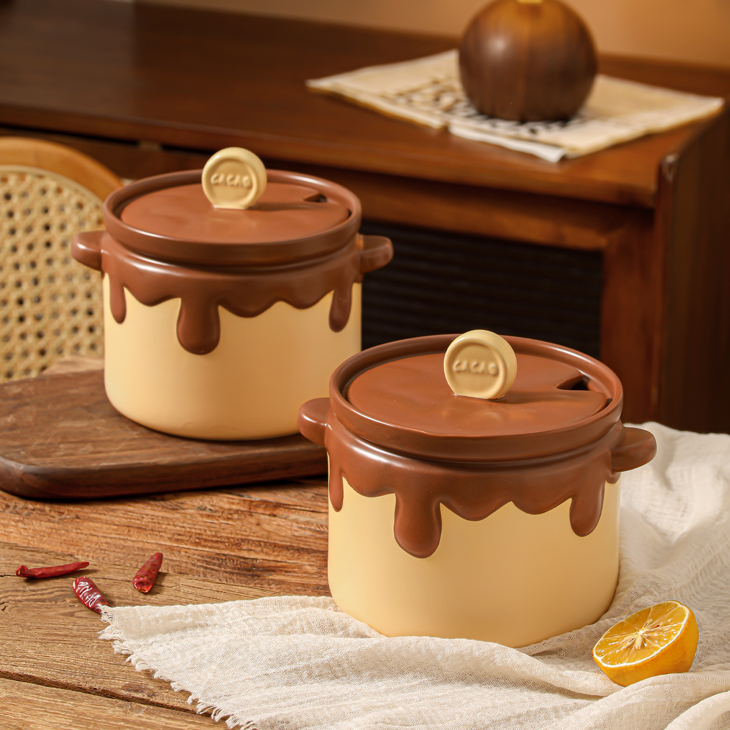 猪油罐陶瓷耐高温家用厨房调料罐