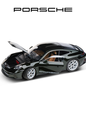 【官方正品】Porsche 保时捷 911 S/T (992) 1:18 车模 可开车门