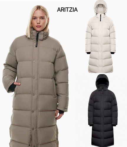 加拿大代购Aritzia加厚防风TNA羽绒服Puff鹅绒过膝长款泡芙面包服