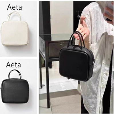 日本 Aeta BOSTON波士顿包单肩手提复古小方包手拎简约豆腐包女包