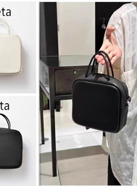 日本 Aeta BOSTON波士顿包单肩手提复古小方包手拎简约豆腐包女包