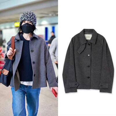正品 FACADE PATTERN 王菲同款羊绒呢子大衣羊毛夹克短款毛呢外套